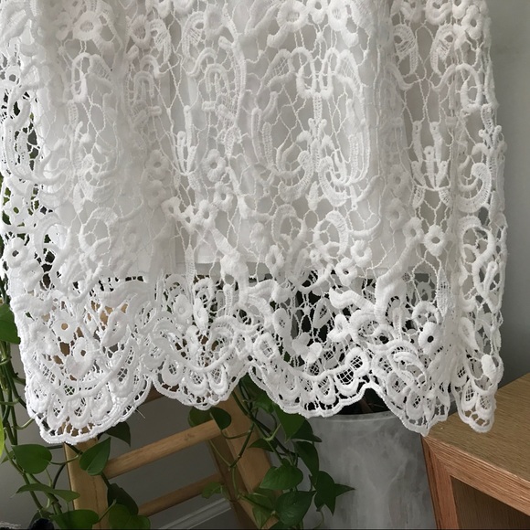 Urban Outfitters Kimchi Blue White Lace Dress S - Picture 4 of 7